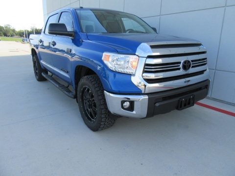 Blazing Blue Pearl Toyota Tundra SR5 Double Cab.  Click to enlarge.