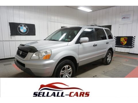 Starlight Silver Metallic Honda Pilot EX-L 4WD.  Click to enlarge.