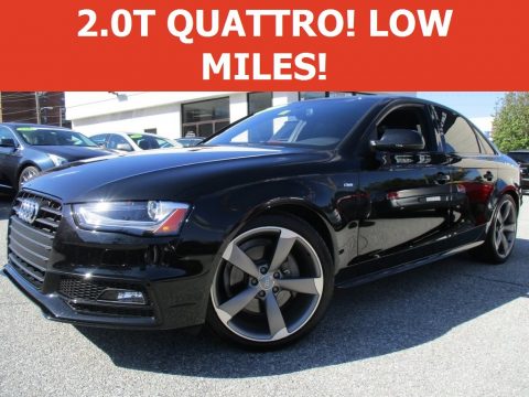 Brilliant Black Audi A4 2.0T Premium Plus quattro.  Click to enlarge.