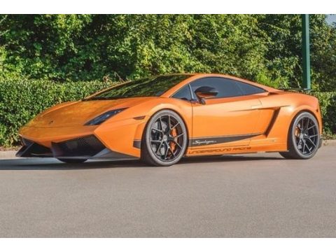 Arancio Borealis (Orange) Lamborghini Gallardo Superleggera.  Click to enlarge.