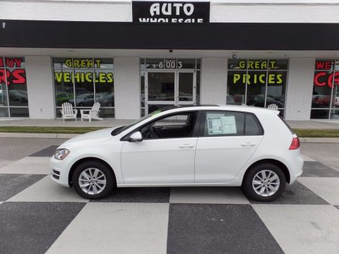 Pure White Volkswagen Golf 4 Door 1.8T S.  Click to enlarge.