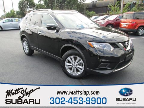 Super Black Nissan Rogue SV AWD.  Click to enlarge.