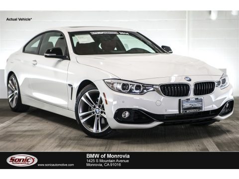 Alpine White BMW 4 Series 428i Coupe.  Click to enlarge.