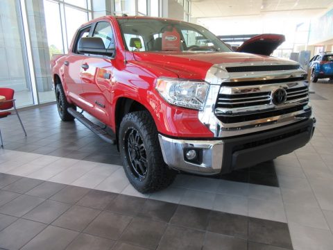 Barcelona Red Metallic Toyota Tundra SR5 CrewMax.  Click to enlarge.