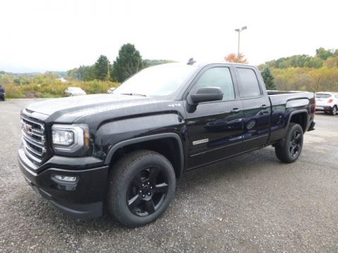 Onyx Black GMC Sierra 1500 Elevation Edition Double Cab 4WD.  Click to enlarge.