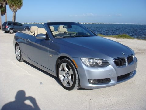 Blue Water Metallic BMW 3 Series 328i Convertible.  Click to enlarge.