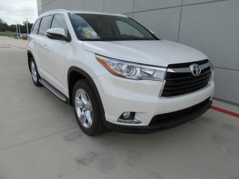 Blizzard Pearl Toyota Highlander Limited.  Click to enlarge.