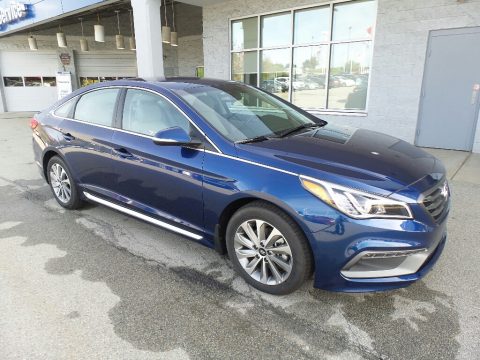 Lakeside Blue Hyundai Sonata Sport.  Click to enlarge.
