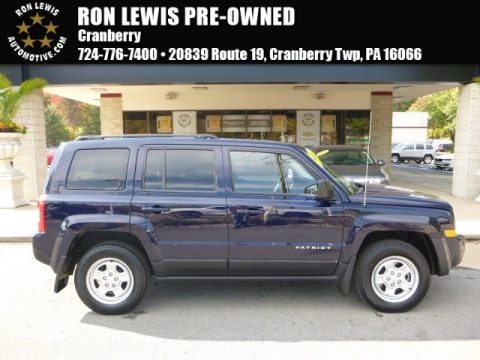True Blue Pearl Jeep Patriot Sport 4x4.  Click to enlarge.