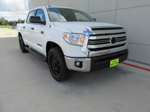 Super White Toyota Tundra SR5 TSS Off-Road CrewMax.  Click to enlarge.