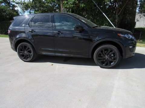 Santorini Black Metallic Land Rover Discovery Sport HSE Luxury.  Click to enlarge.