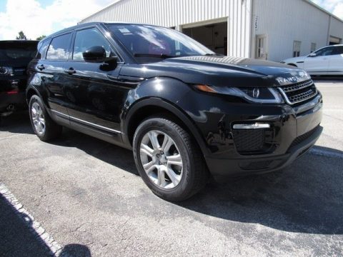 Santorini Black Metalllic Land Rover Range Rover Evoque SE.  Click to enlarge.