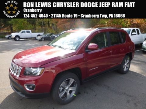 Deep Cherry Red Crystal Pearl Jeep Compass High Altitude 4x4.  Click to enlarge.