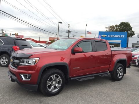 Red Rock Metallic Chevrolet Colorado Z71 Crew Cab 4x4.  Click to enlarge.