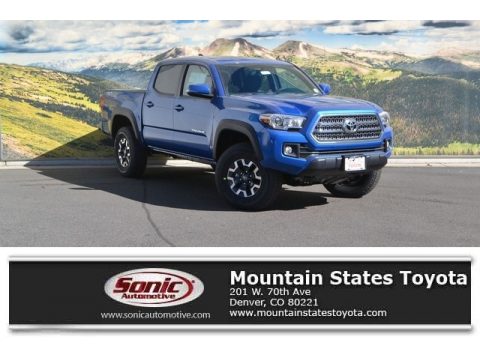 Blazing Blue Pearl Toyota Tacoma TRD Off Road Double Cab 4x4. Click to enlarge. Blazing Blue Pearl Toyota Tacoma TRD Off Road Double Cab 4x4. Click to enlarge.