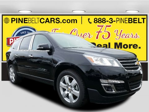 Mosaic Black Metallic Chevrolet Traverse LT AWD.  Click to enlarge.