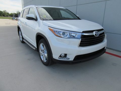 Blizzard Pearl Toyota Highlander Limited.  Click to enlarge.