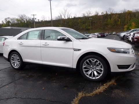 White Platinum Ford Taurus Limited AWD.  Click to enlarge.