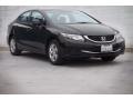 2013 Honda Civic LX Sedan Crystal Black Pearl