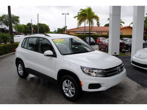 Pure White Volkswagen Tiguan S.  Click to enlarge.