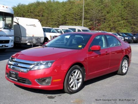 Red Candy Metallic Ford Fusion SEL.  Click to enlarge.