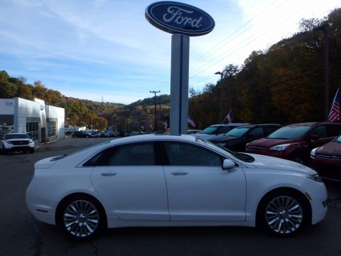 White Platinum Lincoln MKZ 2.0L EcoBoost AWD.  Click to enlarge.