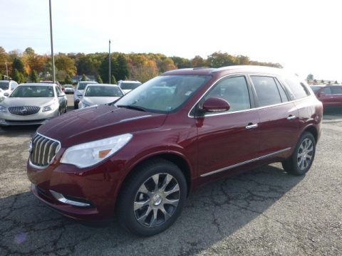 Crimson Red Tintcoat Buick Enclave Leather AWD.  Click to enlarge.