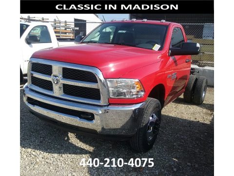 Flame Red Ram 3500 Tradesman Regular Cab 4x4 Chassis.  Click to enlarge.