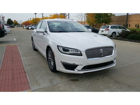 White Platinum Lincoln MKZ Select Hybrid.  Click to enlarge.