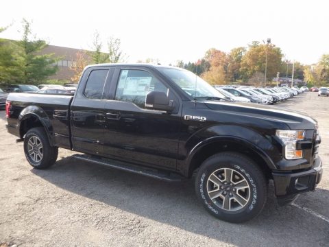 Shadow Black Ford F150 XLT SuperCab 4x4.  Click to enlarge.