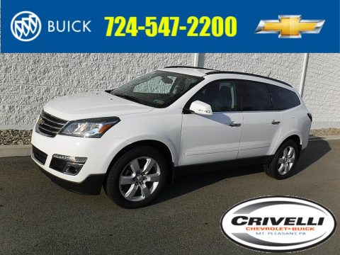 Summit White Chevrolet Traverse LT AWD.  Click to enlarge.