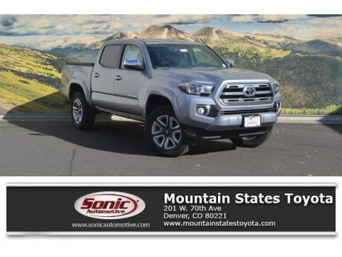 Silver Sky Metallic Toyota Tacoma Limited Double Cab 4x4.  Click to enlarge.