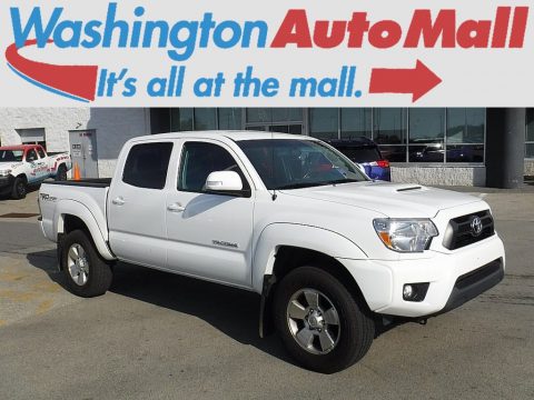 Super White Toyota Tacoma V6 TRD Sport Double Cab 4x4.  Click to enlarge.