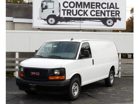 Summit White GMC Savana Van 2500 Cargo.  Click to enlarge.