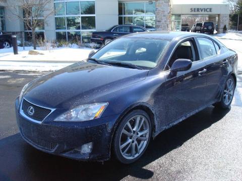 Black Sapphire Pearl 2008 Lexus IS 250 with Black interior Black Sapphire 