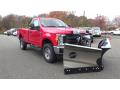 Front 3/4 View of 2017 Ford F350 Super Duty XL Regular Cab 4x4 Plow Truck #1