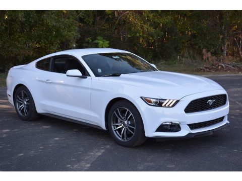 Oxford White Ford Mustang Ecoboost Coupe.  Click to enlarge.