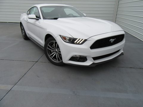 Oxford White Ford Mustang Ecoboost Coupe.  Click to enlarge.