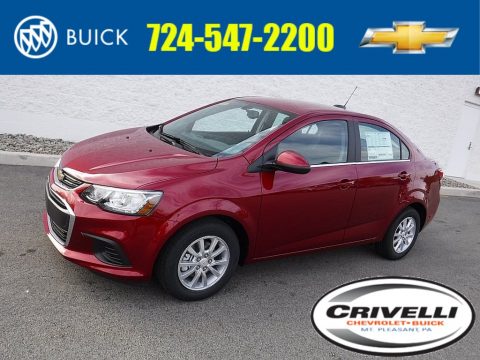 Cajun Red Tintcoat Chevrolet Sonic LT Sedan.  Click to enlarge.