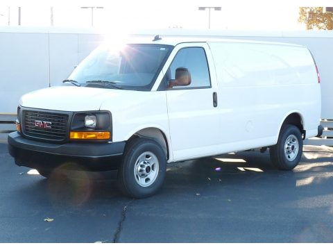 Summit White GMC Savana Van 3500 Cargo.  Click to enlarge.