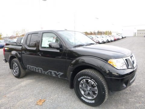 Magnetic Black Nissan Frontier Pro-4X Crew Cab 4x4.  Click to enlarge.