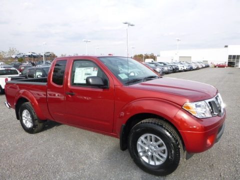 Lava Red Nissan Frontier SV King Cab 4x4.  Click to enlarge.