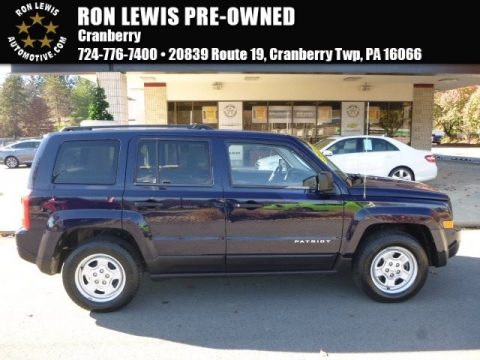 True Blue Pearl Jeep Patriot Sport.  Click to enlarge.