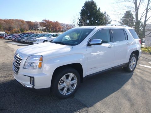 White Frost Tricoat GMC Terrain SLT AWD.  Click to enlarge.