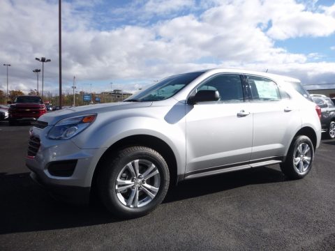 Silver Ice Metallic Chevrolet Equinox LS.  Click to enlarge.
