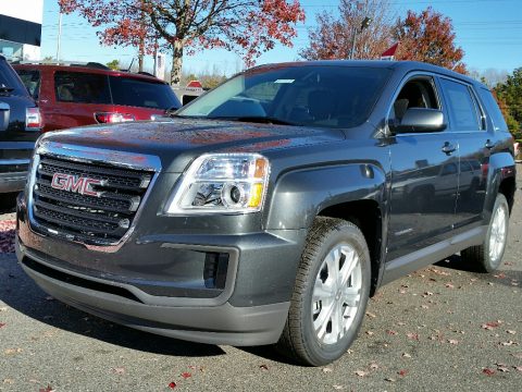 Graphite Gray Metallic GMC Terrain SLE AWD.  Click to enlarge.