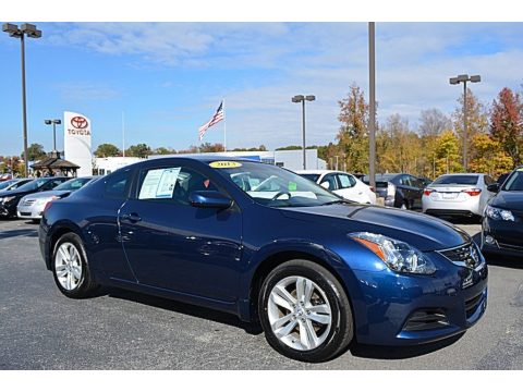 Navy Blue Nissan Altima 2.5 S Coupe.  Click to enlarge.