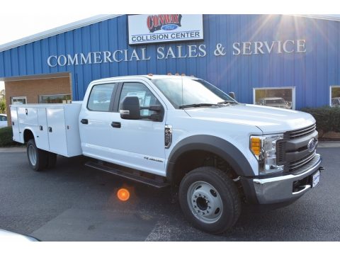 Oxford White Ford F450 Super Duty XL Crew Cab Chassis.  Click to enlarge.