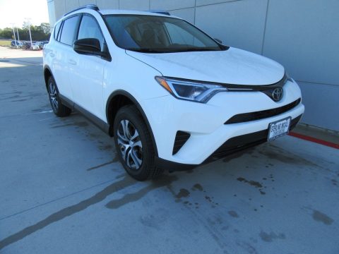 Super White Toyota RAV4 LE.  Click to enlarge.