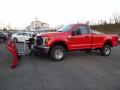 Front 3/4 View of 2017 Ford F250 Super Duty XL Regular Cab 4x4 Plow Truck #5